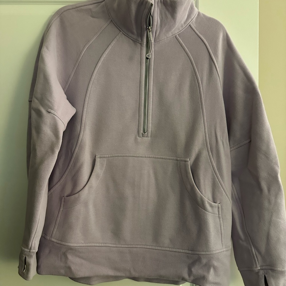 lululemon athletica scuba oversized funnel long in light purple